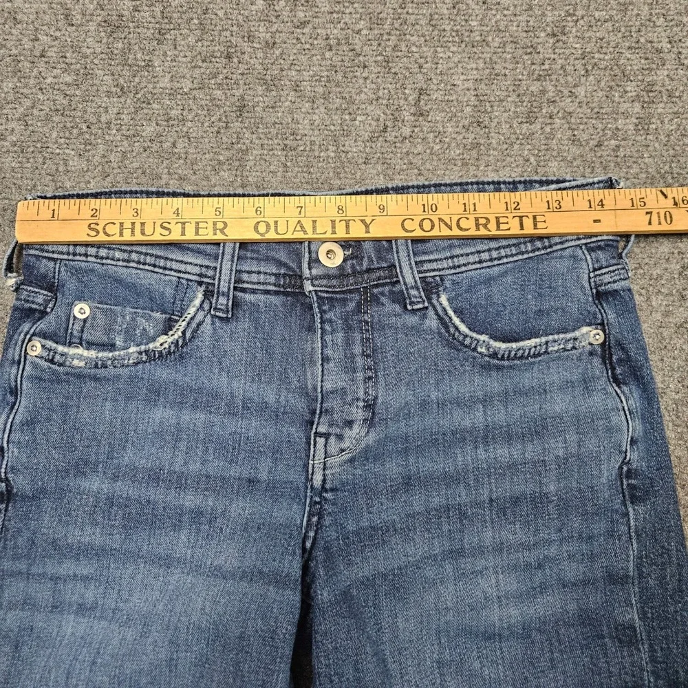 Pilcro x Anthropologie Boyfriend Denim Shorts Size 26 Blue Faded Casual Summer - Picture 6 of 8